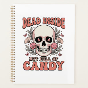 Tot innen aber voller Candy Halloween-Totenkopf De Planer
