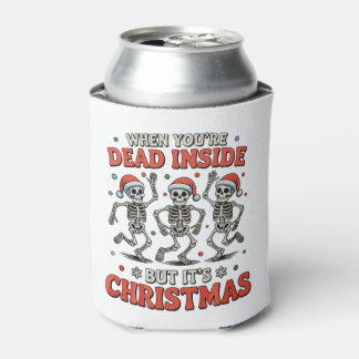 Tot innen drin, aber es ist Weihnachten Skelett ta Dosenkühler