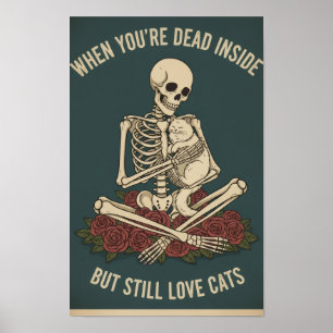 Tot innen, Katze außen Poster