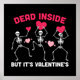 Tot innerlich aber es ist Valentinstag Poster