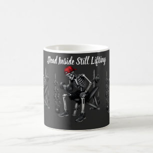 Tot innerlich tot, hebt immer noch Gewichte Kaffeetasse