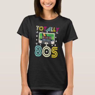 Total 80er Jahre Retro Old School Stereo-Kassetten T-Shirt
