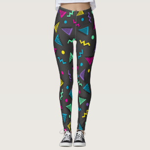 Total 80er Multi-Farbformen Leggings