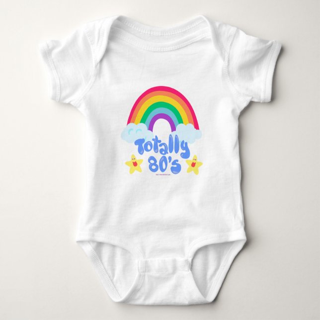 Total 80erregenbogen baby strampler (Vorderseite)