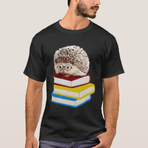 Total Adorable Igel Book Nerd T-Shirt