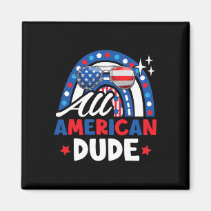 Total Amerikanischer Typ Lustiger 4. Juli Patrioti Magnet