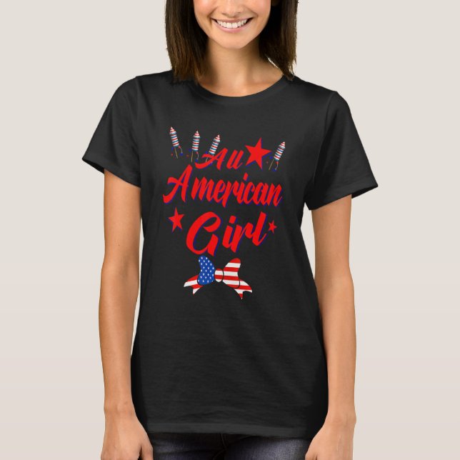 Total amerikanisches Mädchen 1 T-Shirt (Vorderseite)