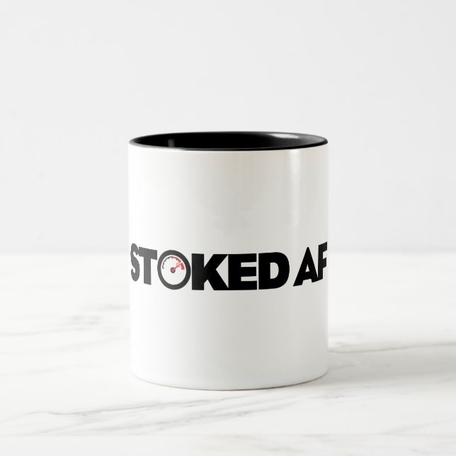Total aufgedreht zweifarbige tasse (Mittel)