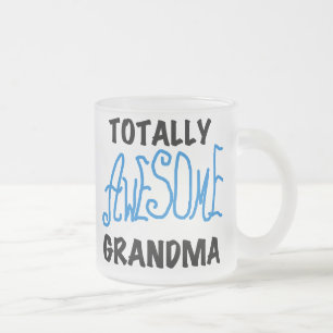 Total Awesome Oma - Blaue T-Shirts und Geschenke Mattglastasse
