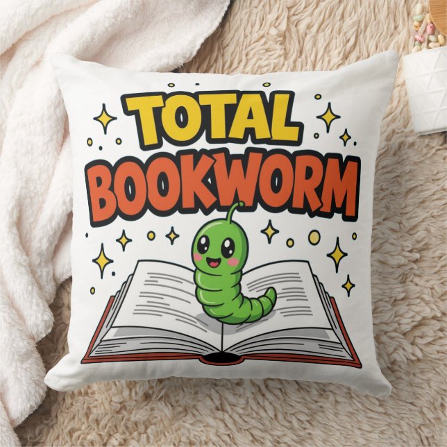Total Bookworm Kissen (Decke)
