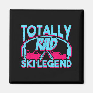 Total coole Ski-Legende Retro Vintage 80er 90er Sk Magnet