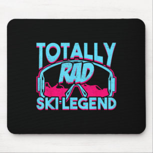Total coole Ski-Legende Retro Vintage 80er 90er Sk Mousepad