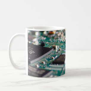 Total digital zum Morgenkaffee! Kaffeetasse
