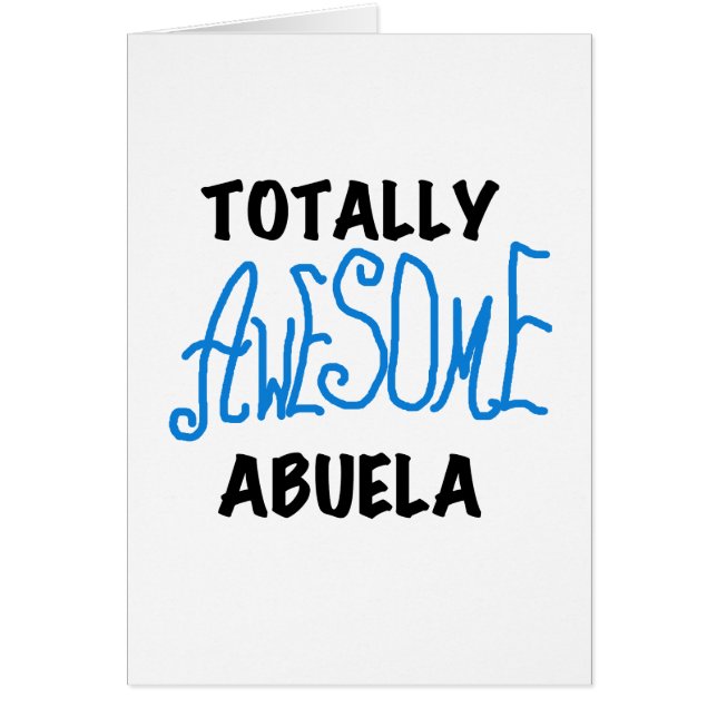 Total fantastische Abuela blaue T-Shirts und (Vorne)