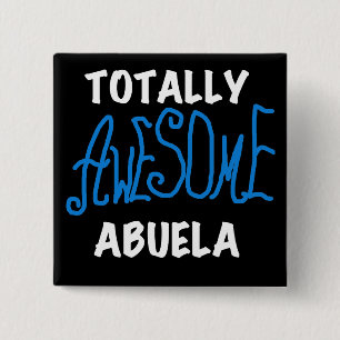 Total fantastische Abuela blaue T-Shirts und Button