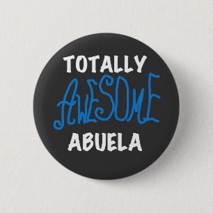 Total fantastische Abuela blaue T-Shirts und Button