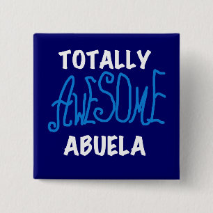 Total fantastische Abuela blaue T-Shirts und Button