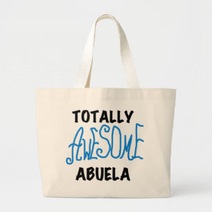 Total fantastische Abuela blaue T-Shirts und Jumbo Stoffbeutel