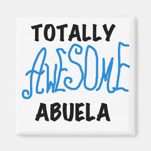 Total fantastische Abuela blaue T-Shirts und Magnet