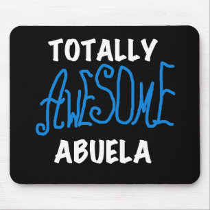 Total fantastische Abuela blaue T-Shirts und Mousepad