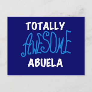 Total fantastische Abuela blaue T-Shirts und Postkarte