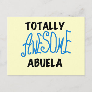 Total fantastische Abuela blaue T-Shirts und Postkarte