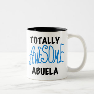 Total fantastische Abuela blaue T-Shirts und Zweifarbige Tasse