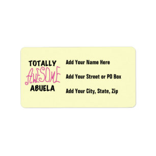 Total fantastische Abuela rosa T-Shirts und Adressaufkleber