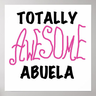 Total fantastische Abuela rosa T-Shirts und Gesche Poster