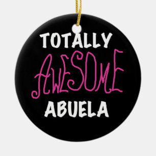 Total fantastische Abuela rosa T - Shirts und Keramikornament