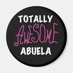 Total fantastische Abuela rosa T - Shirts und Magnet