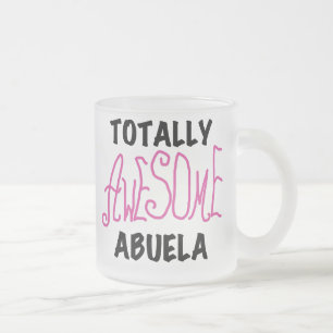Total fantastische Abuela rosa T-Shirts und Mattglastasse