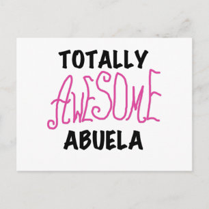 Total fantastische Abuela rosa T-Shirts und Postkarte