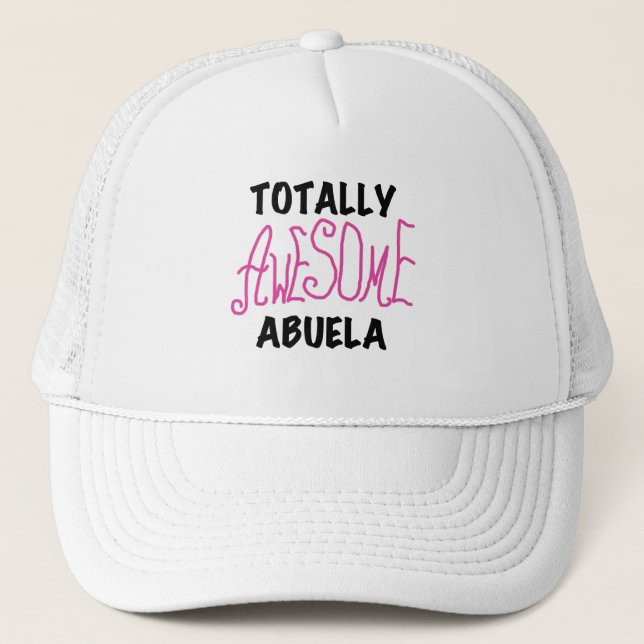 Total fantastische Abuela rosa T-Shirts und Truckerkappe (Vorderseite)
