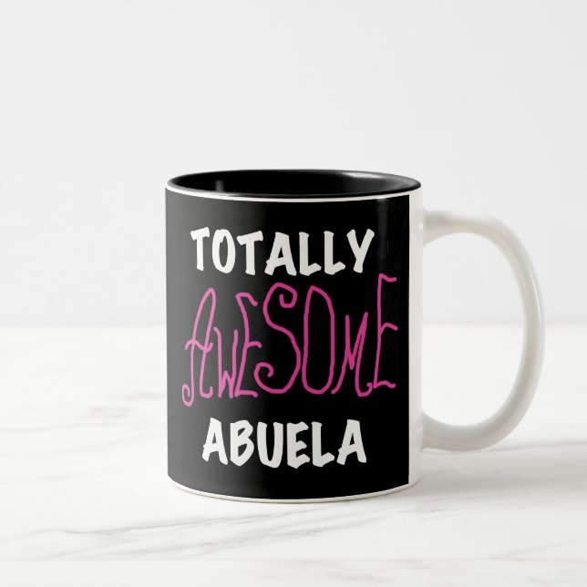 Total fantastische Abuela rosa T - Shirts und Zweifarbige Tasse (Rechts)