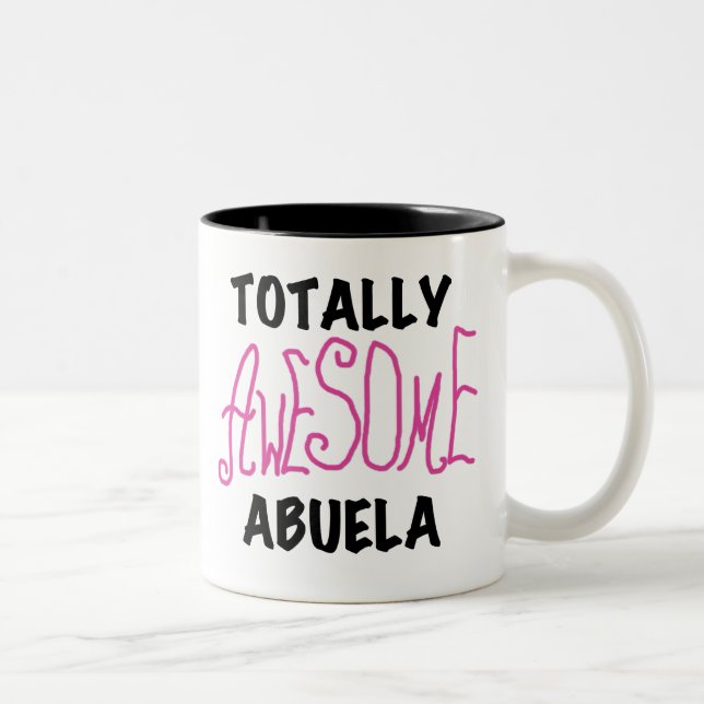 Total fantastische Abuela rosa T-Shirts und Zweifarbige Tasse (Rechts)