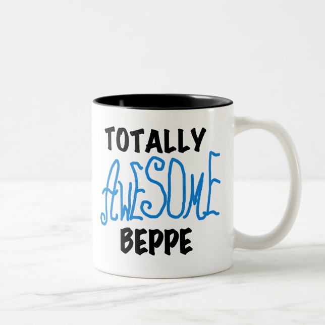 Total fantastische Beppe T-Shirts und Geschenke Zweifarbige Tasse (Rechts)