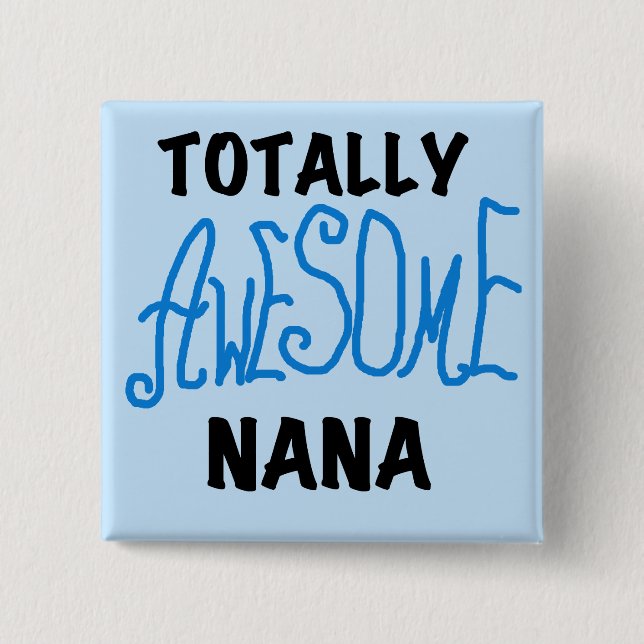 Total fantastische blaue T - Shirts und Geschenke Button (Vorderseite)
