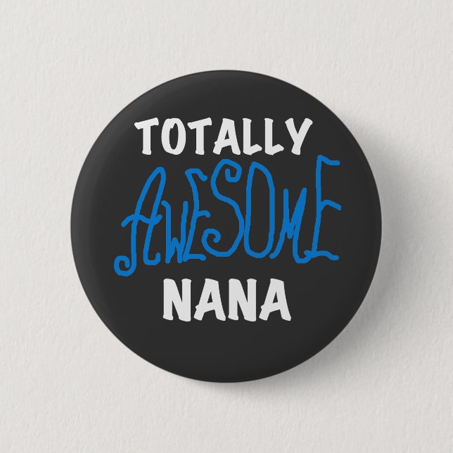 Total fantastische blaue T - Shirts und Geschenke Button (Vorderseite)