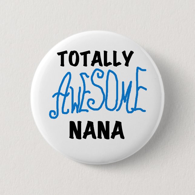 Total fantastische blaue T - Shirts und Geschenke Button (Vorderseite)