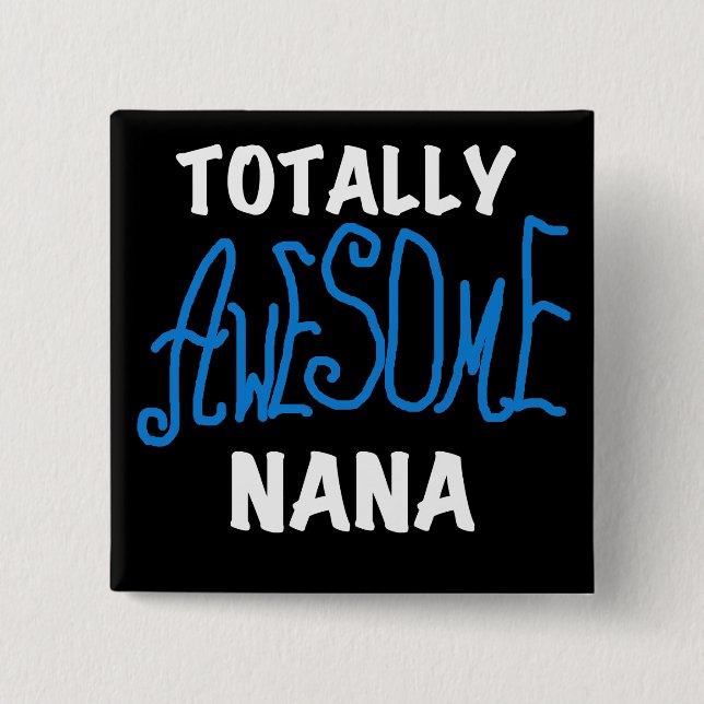 Total fantastische blaue T - Shirts und Geschenke Button (Vorderseite)