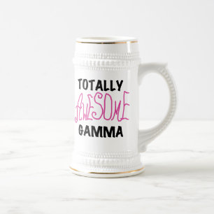 Total fantastische Gamma-Rosa-T-Shirts und Bierglas