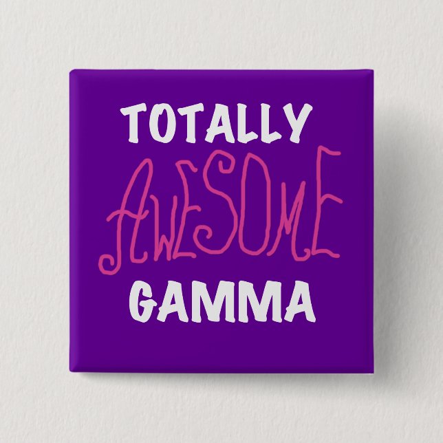 Total fantastische Gamma-Rosa-T-Shirts und Button (Vorderseite)