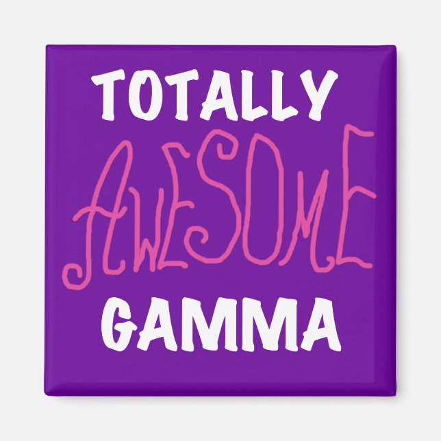 Total fantastische Gamma-Rosa-T-Shirts und Magnet (Vorne)