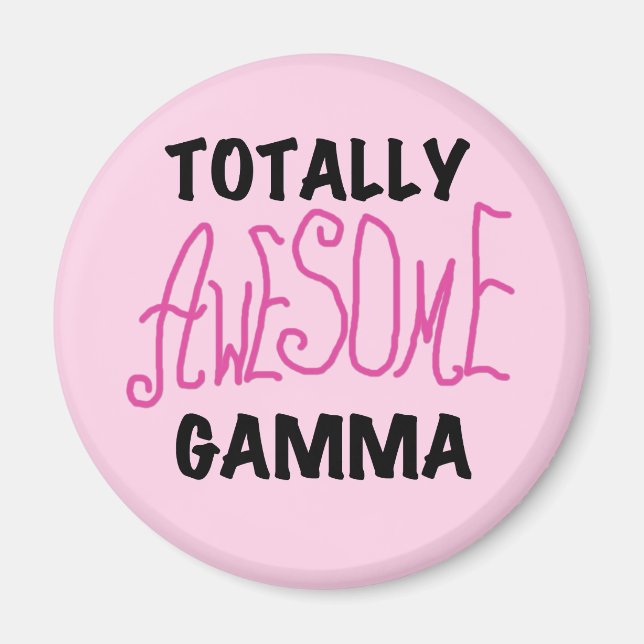 Total fantastische Gamma-Rosa-T-Shirts und Magnet (Vorne)