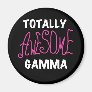 Total fantastische Gamma-Rosa-T-Shirts und Magnet