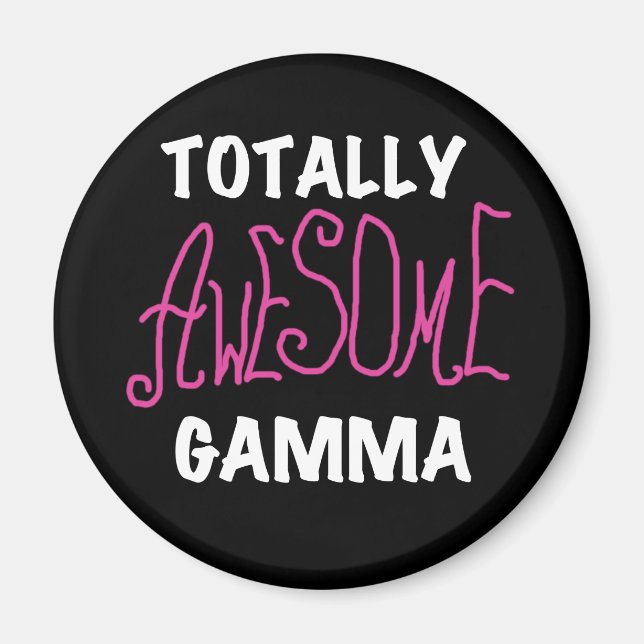 Total fantastische Gamma-Rosa-T-Shirts und Magnet (Vorne)