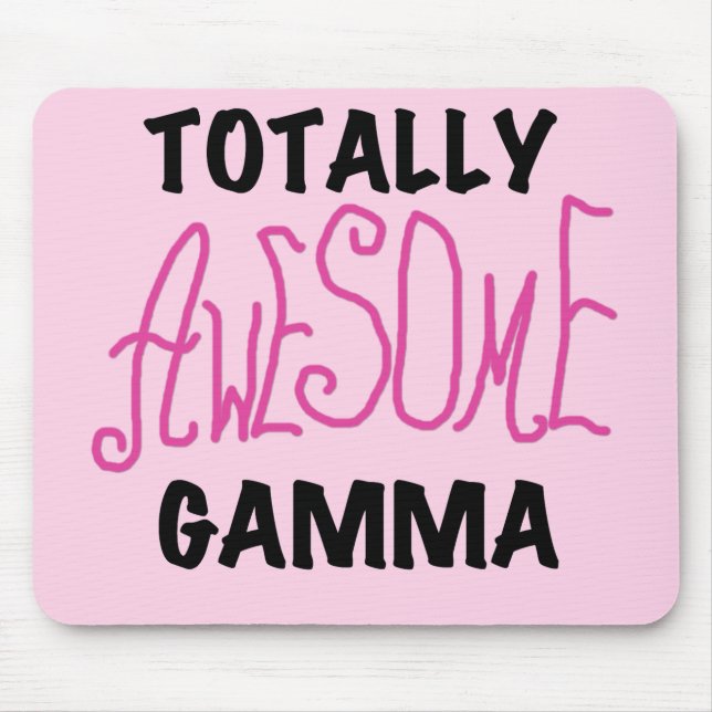 Total fantastische Gamma-Rosa-T-Shirts und Mousepad (Vorne)