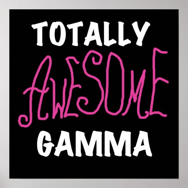 Total fantastische Gamma-Rosa-T-Shirts und Poster (Vorne)
