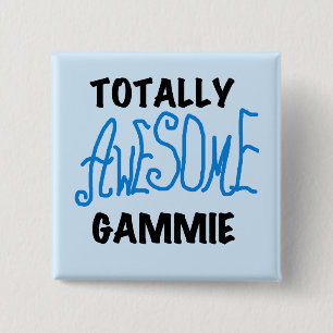 Total fantastische Gammie blaue T-Shirts und Button